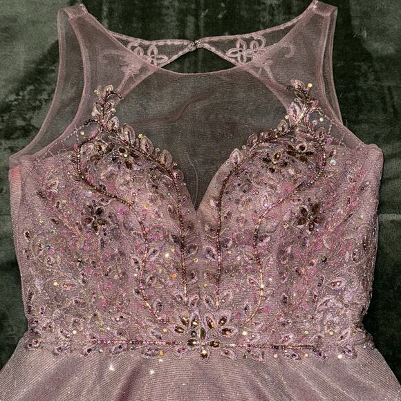 WHITE by SOIEBLU Homecoming Prom Quinceanera Dress Pink Iridescent Size Small - Picture 11 of 11